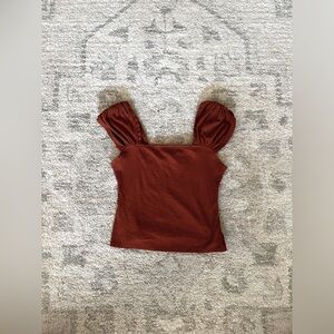 Anthropologie Capped Sleeve Top